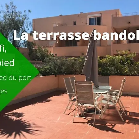 La Terrasse Bandolaise A Pied, Wifi, Clim, Parking Apartment